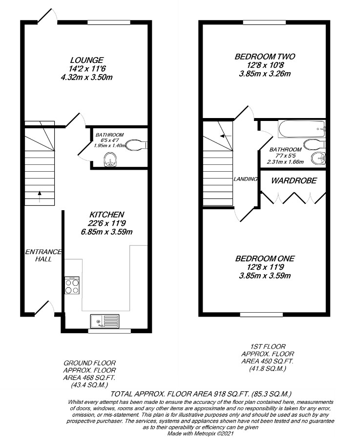 Floorplan for Cowley, Greater London