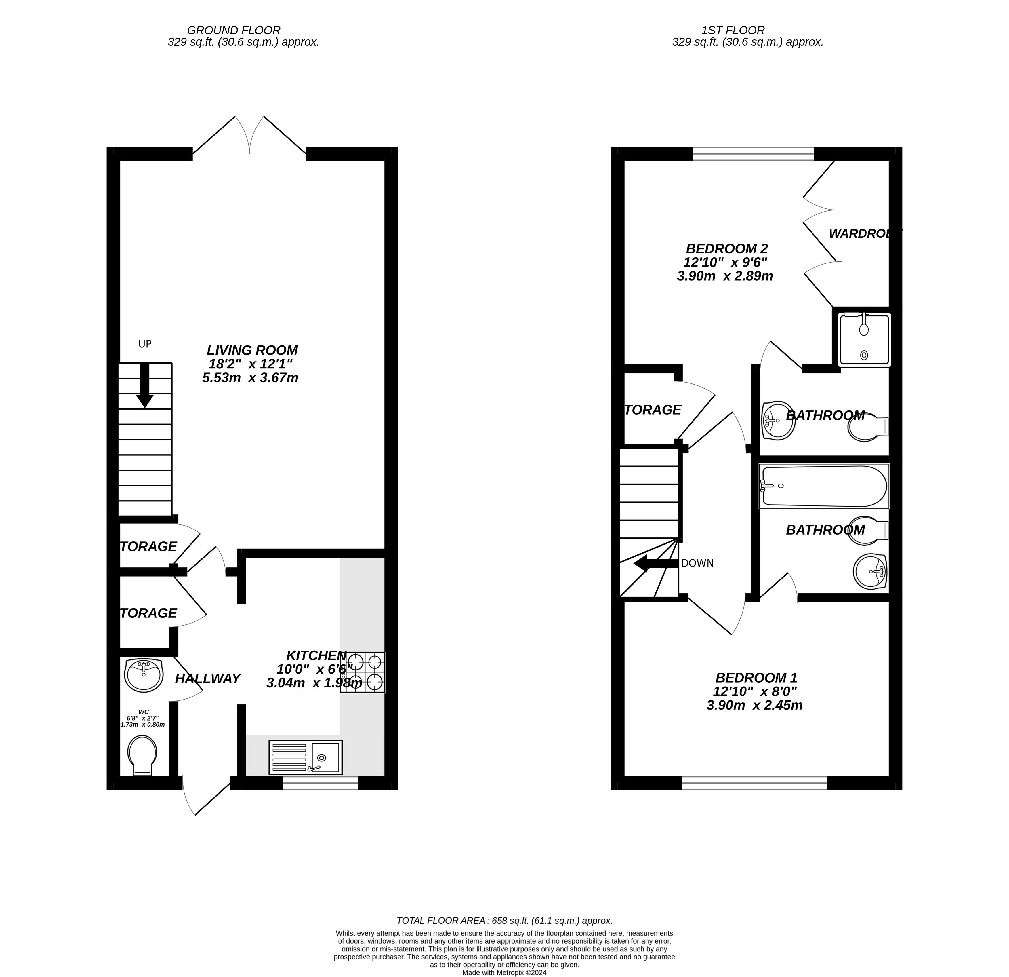 Floorplan for Hayes, Greater London