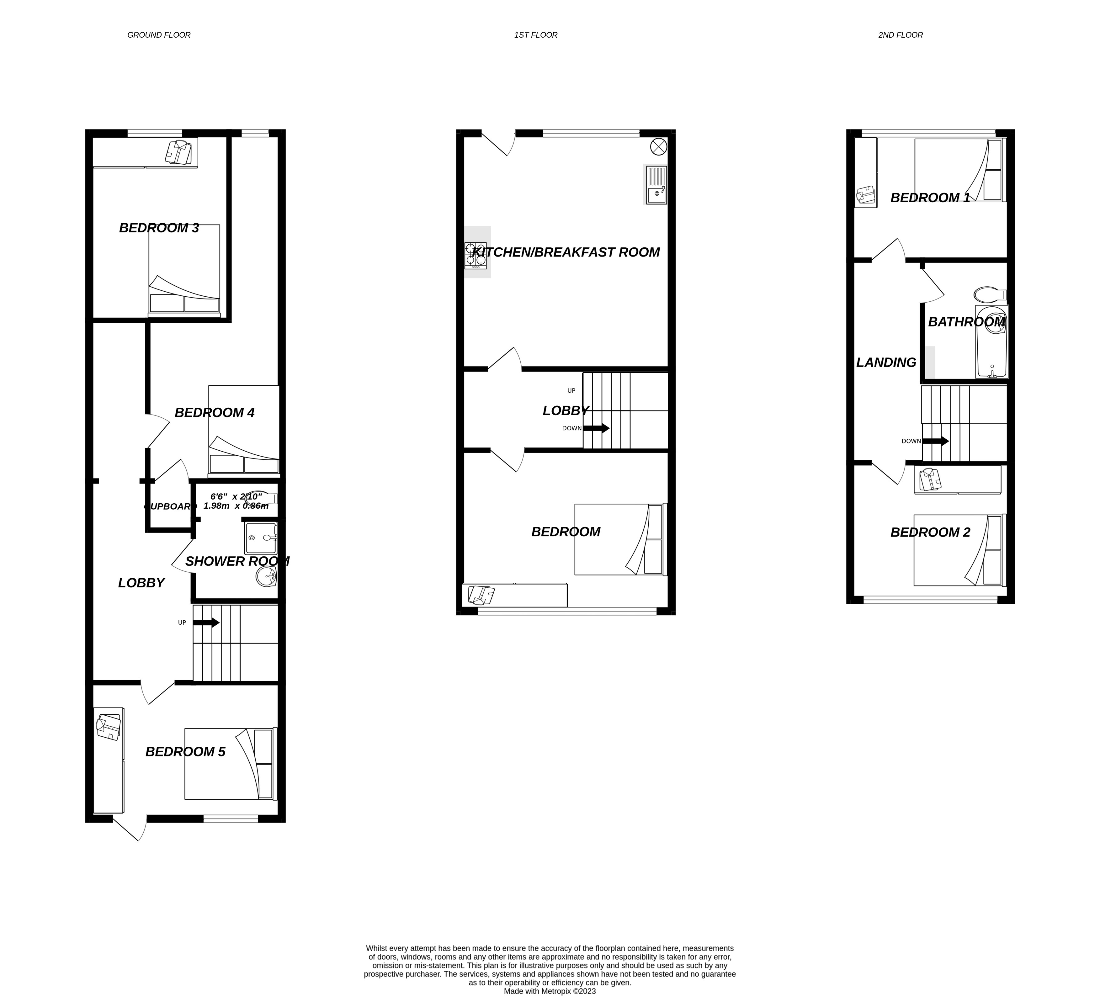 Floorplan for Uxbridge, 