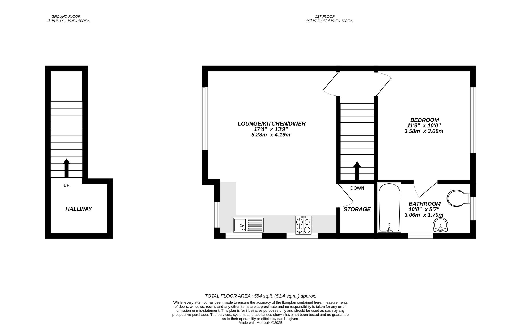 Floorplan for Uxbridge, 