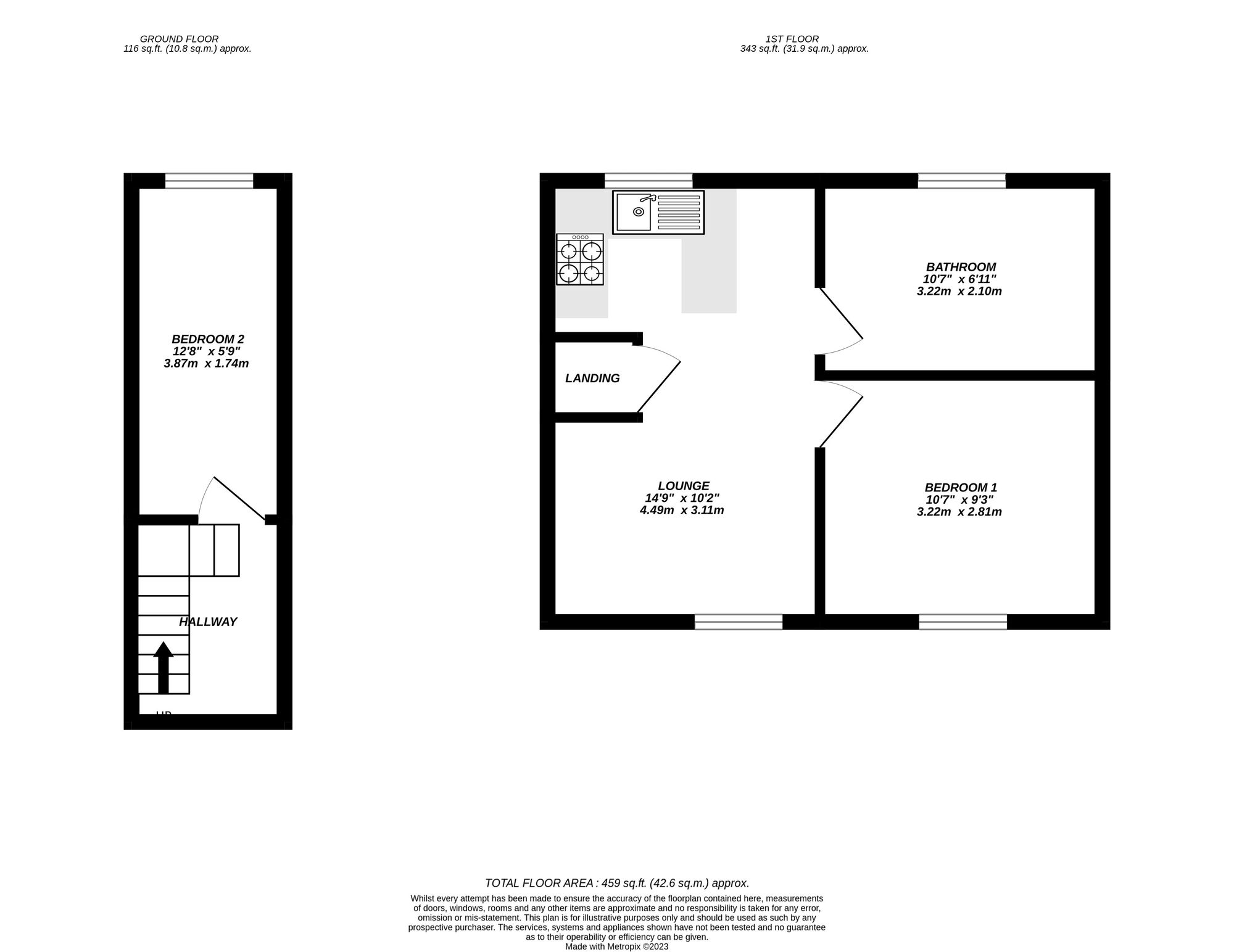 Floorplan for Hillingdon, 
