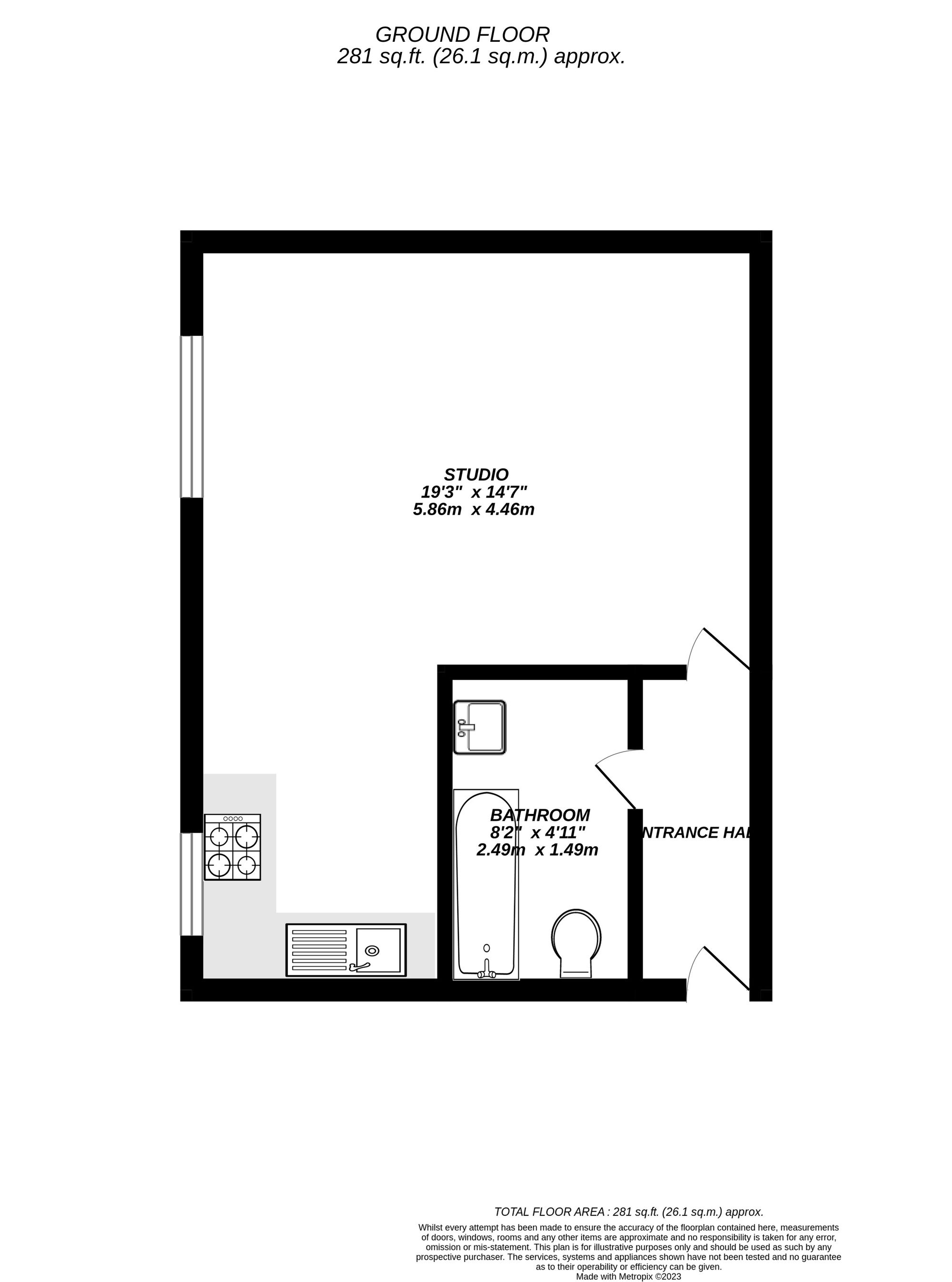 Floorplan for Uxbridge, 