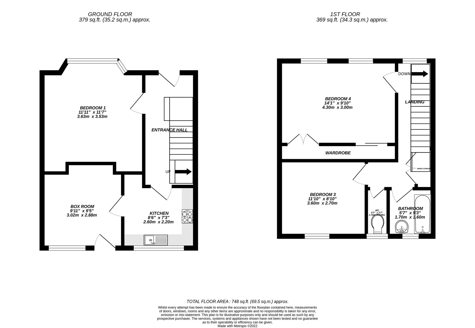 Floorplan for Uxbridge, 