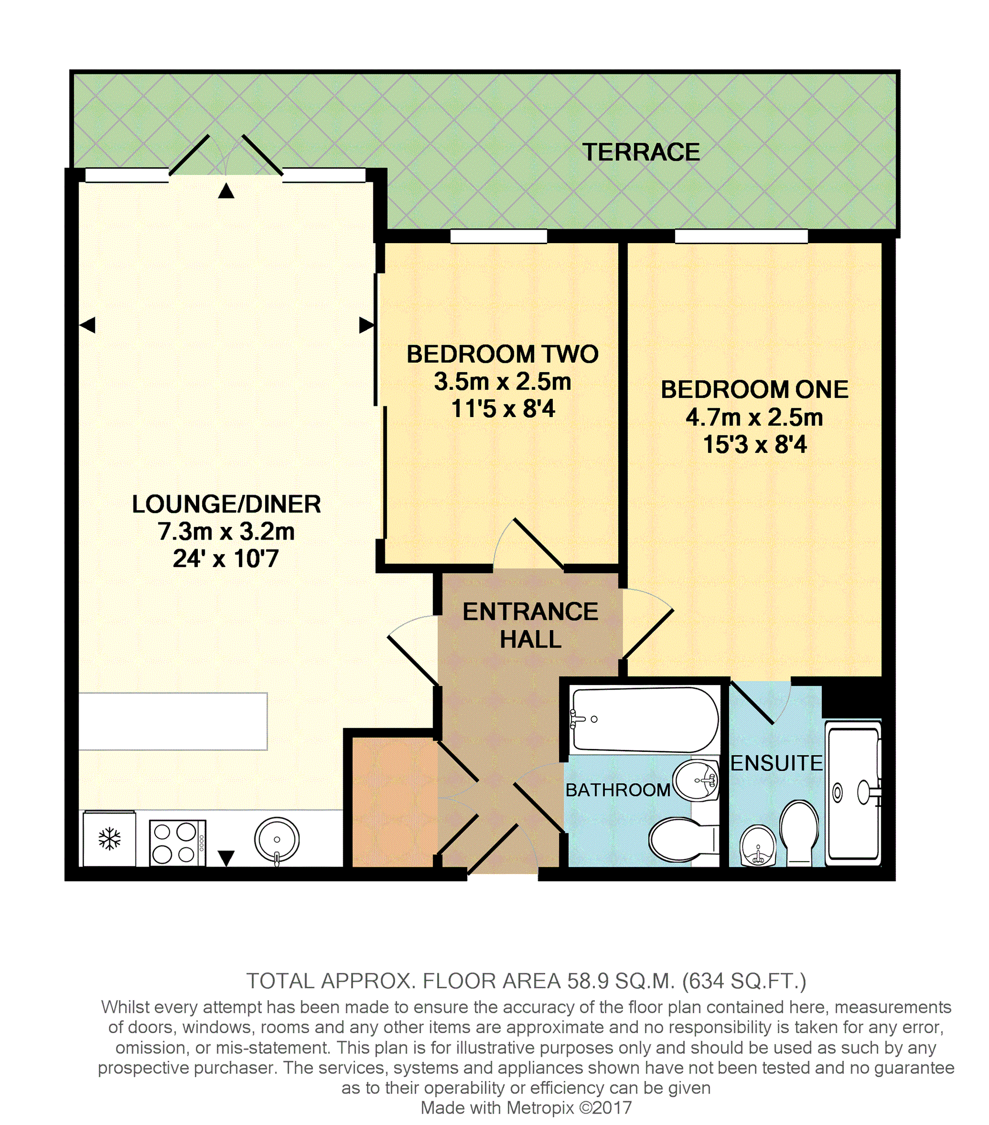 Floorplan for West Drayton, Greater London