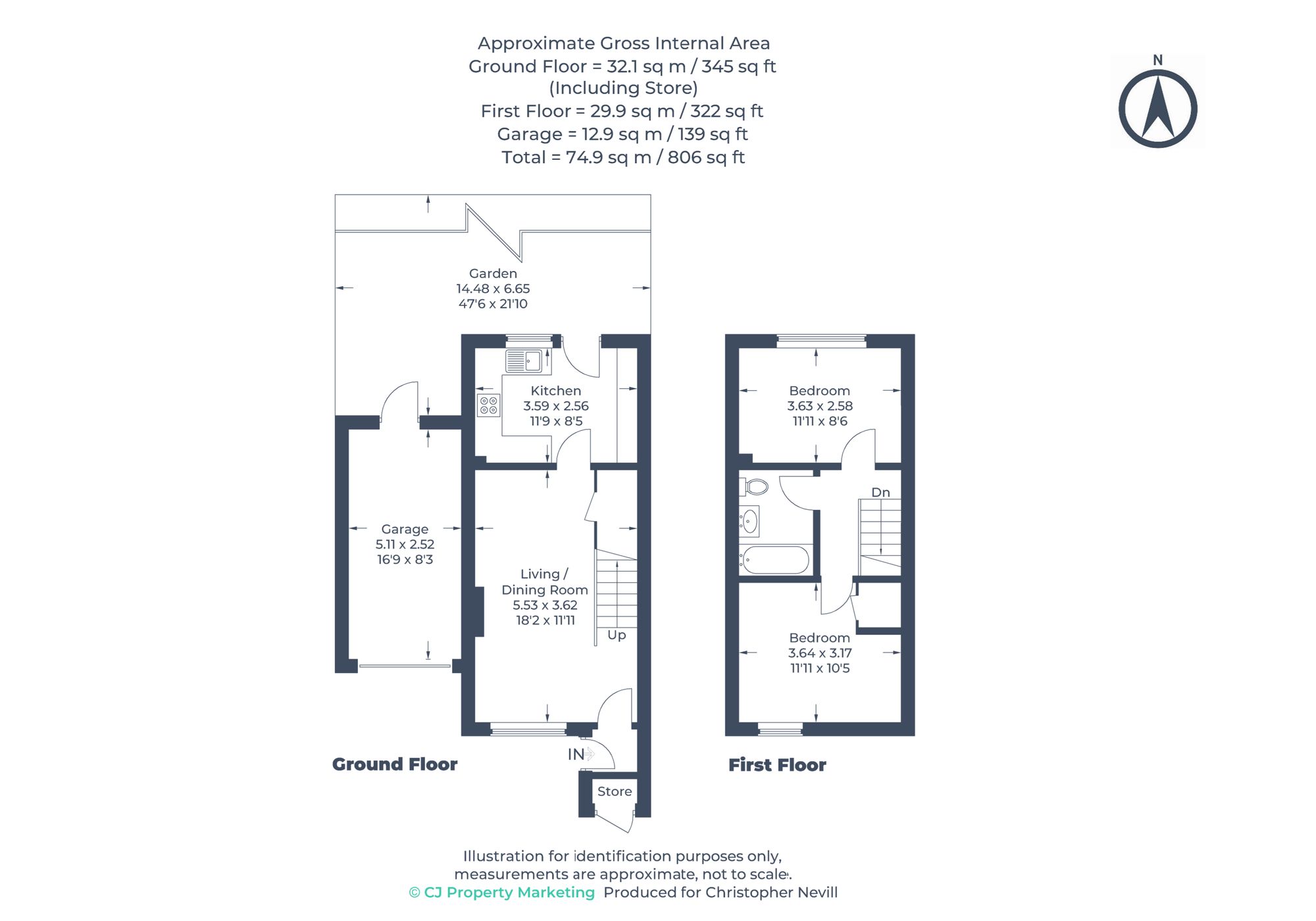 Floorplan for Uxbridge, 