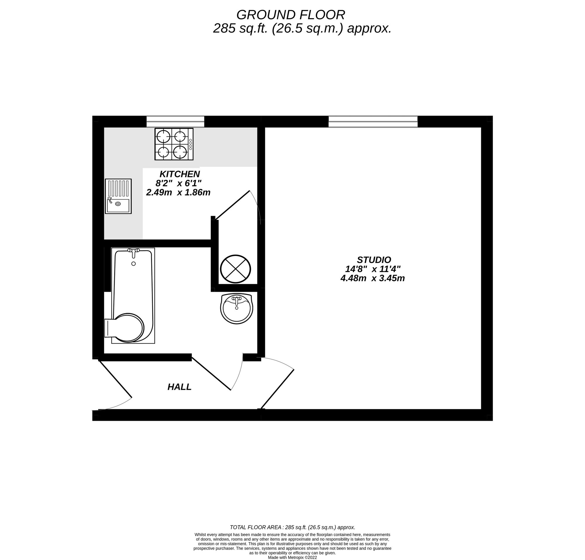 Floorplan for Uxbridge, 