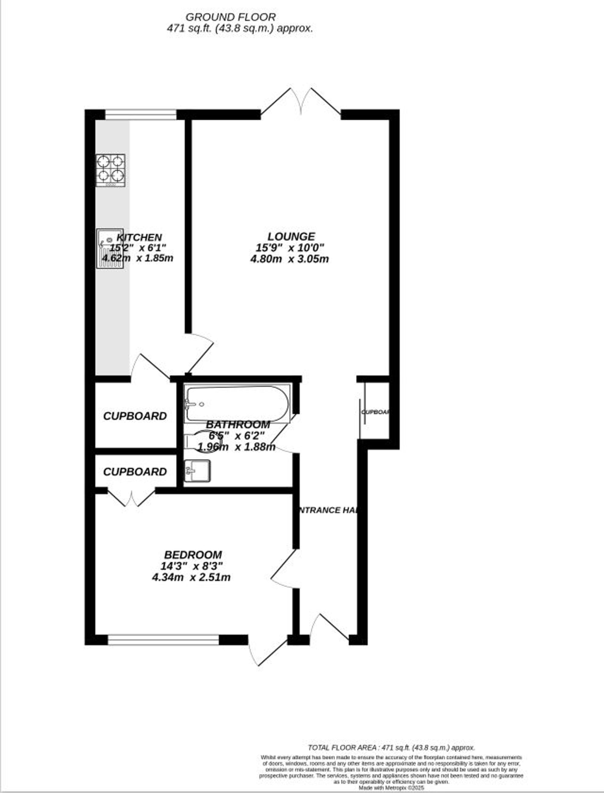 Floorplan for Uxbridge, 