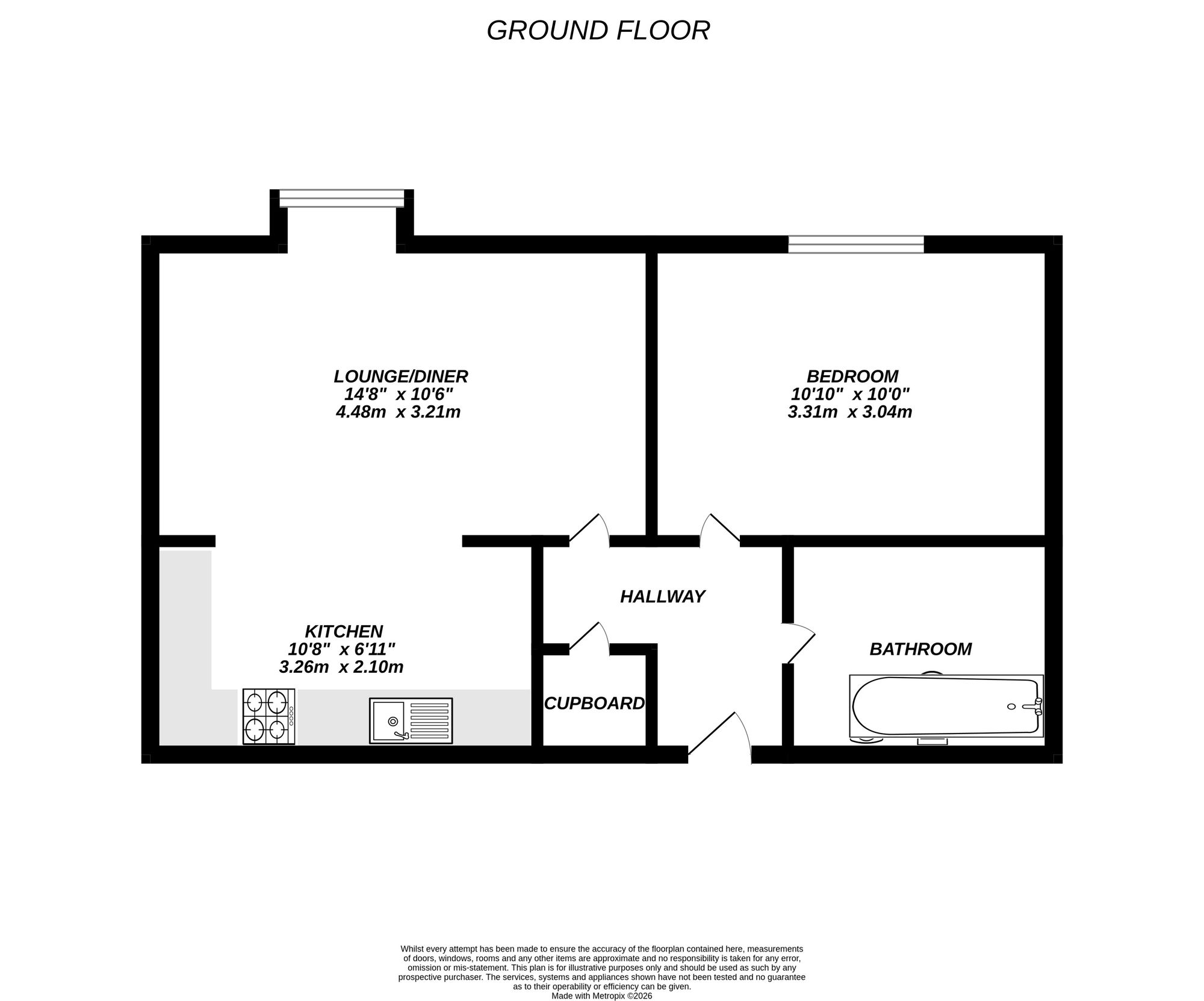 Floorplan for Uxbridge, 