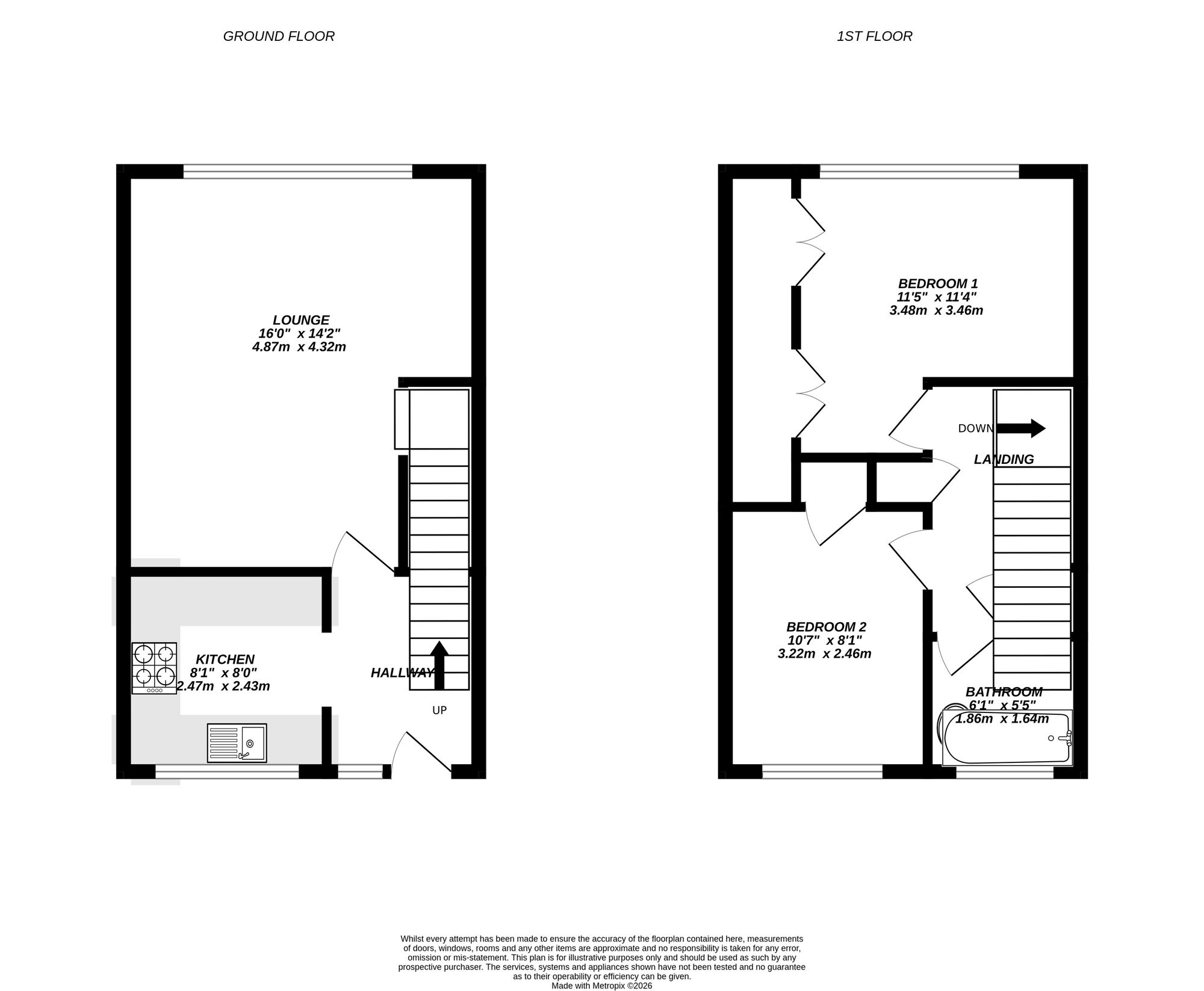 Floorplan for Uxbridge, 