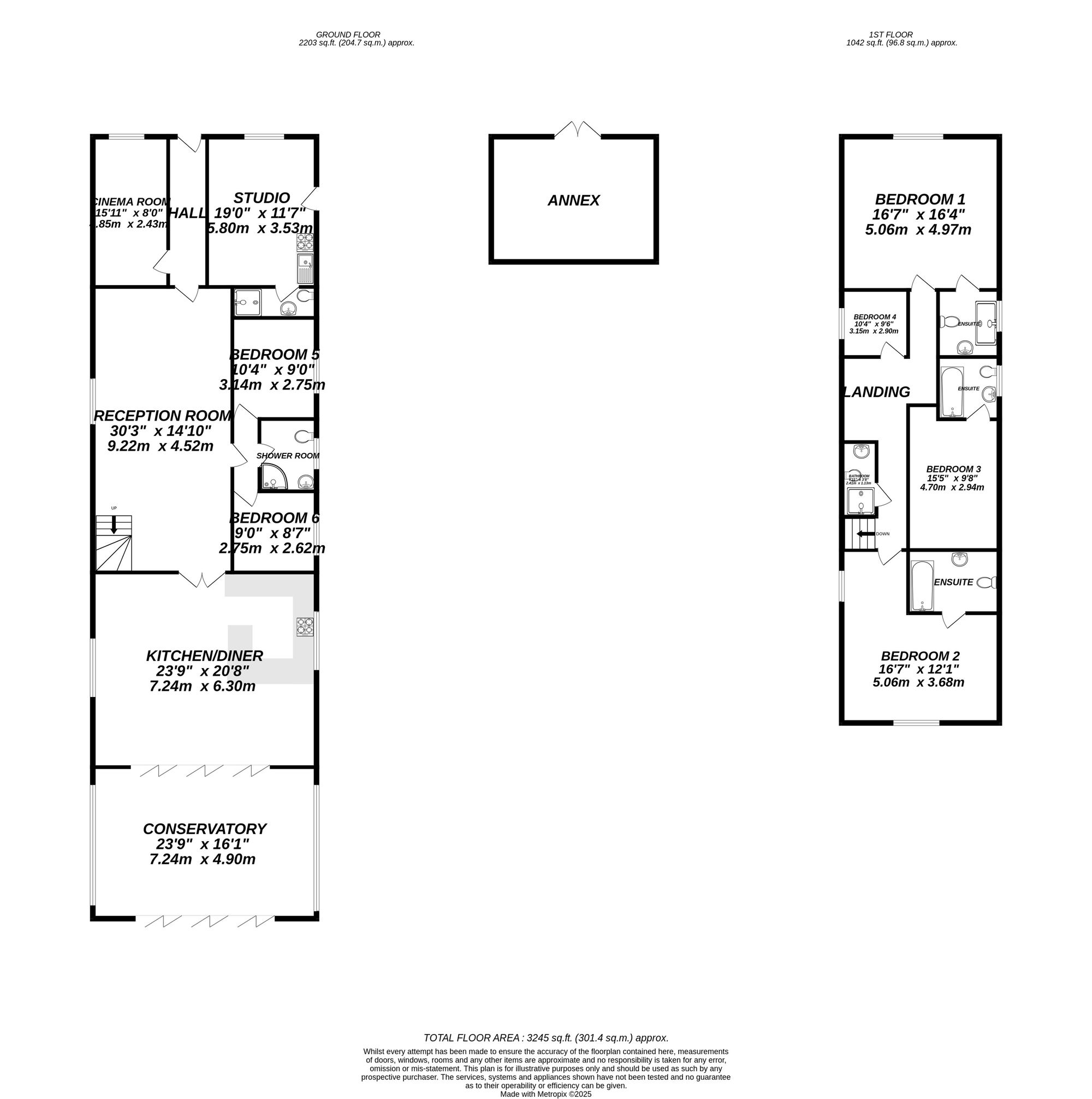Floorplan for Uxbridge, 