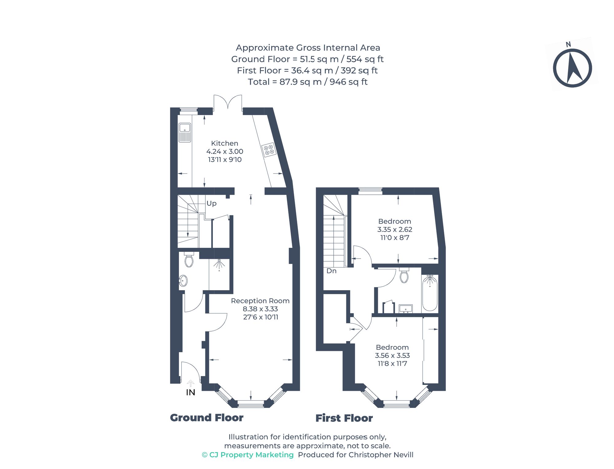 Floorplan for Uxbridge, Greater London
