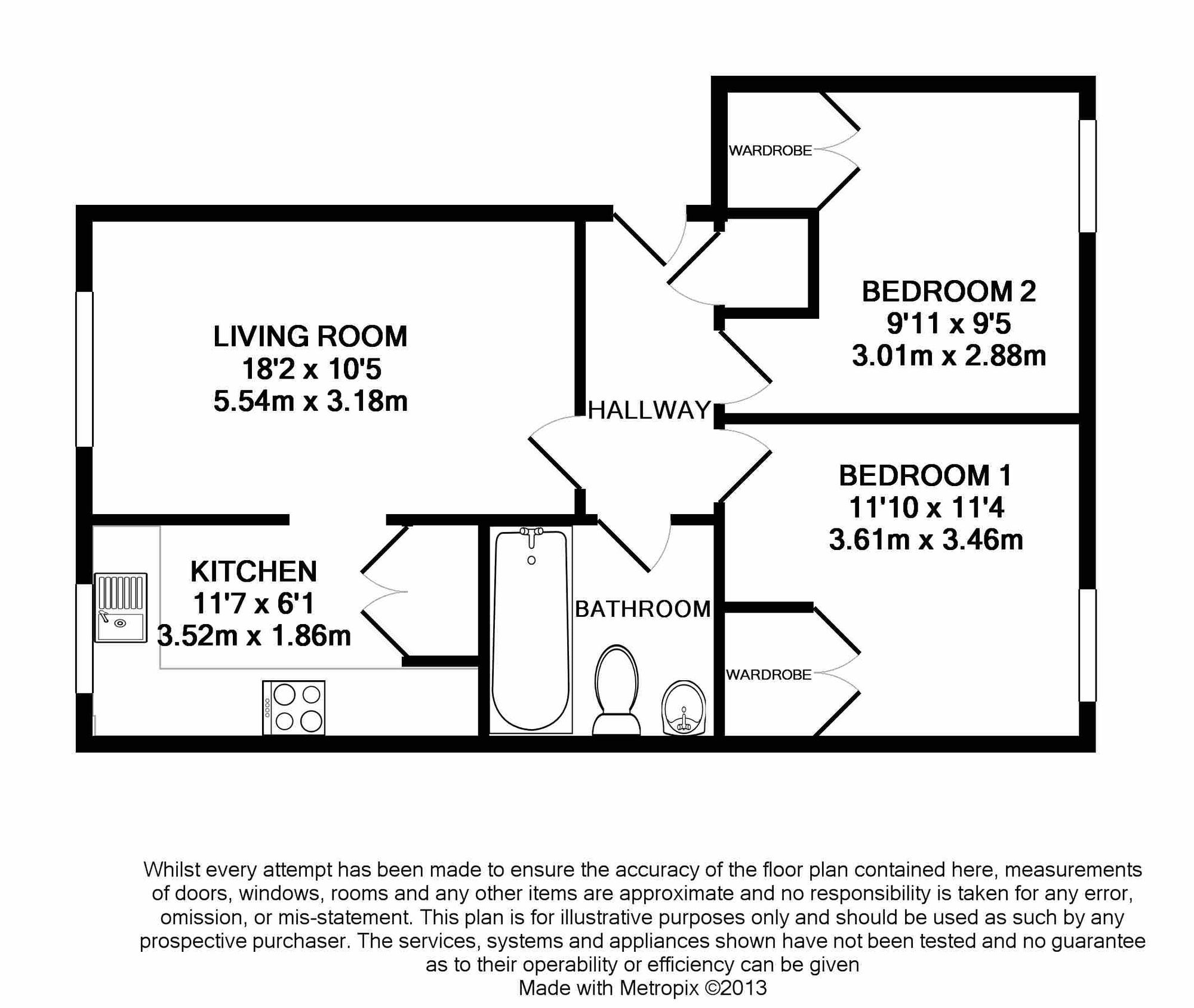 Floorplan for Uxbridge, 