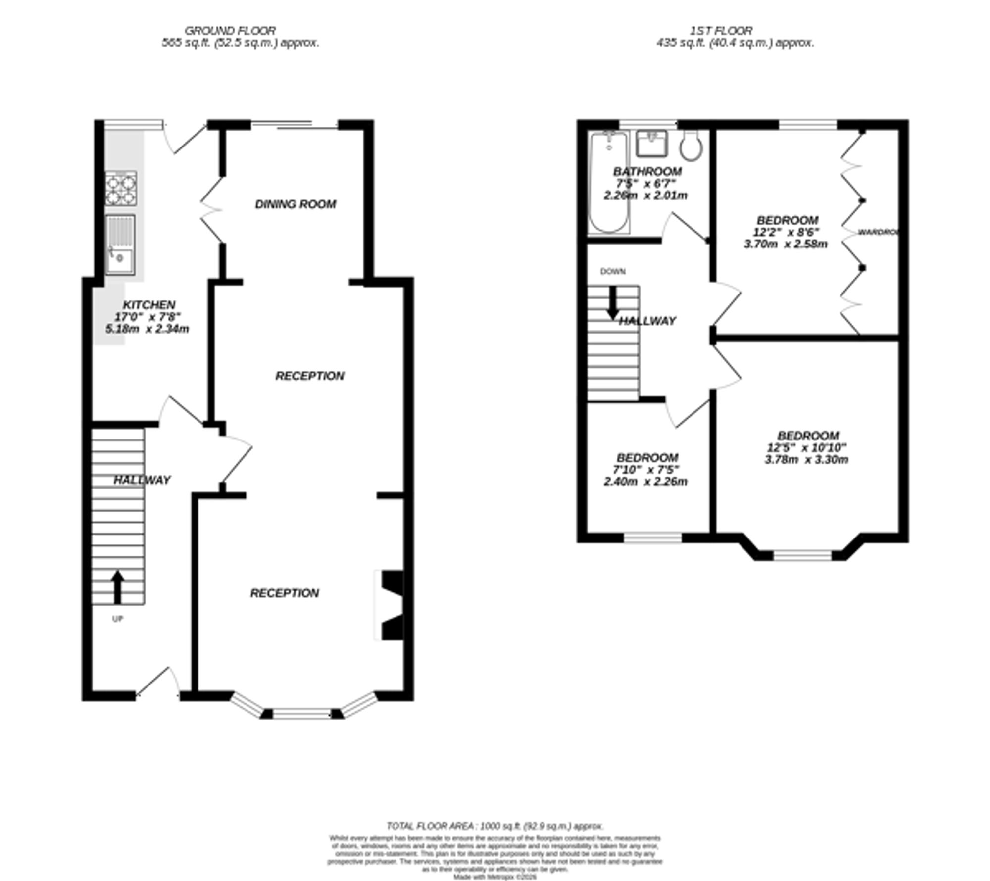 Floorplan for Uxbridge, 