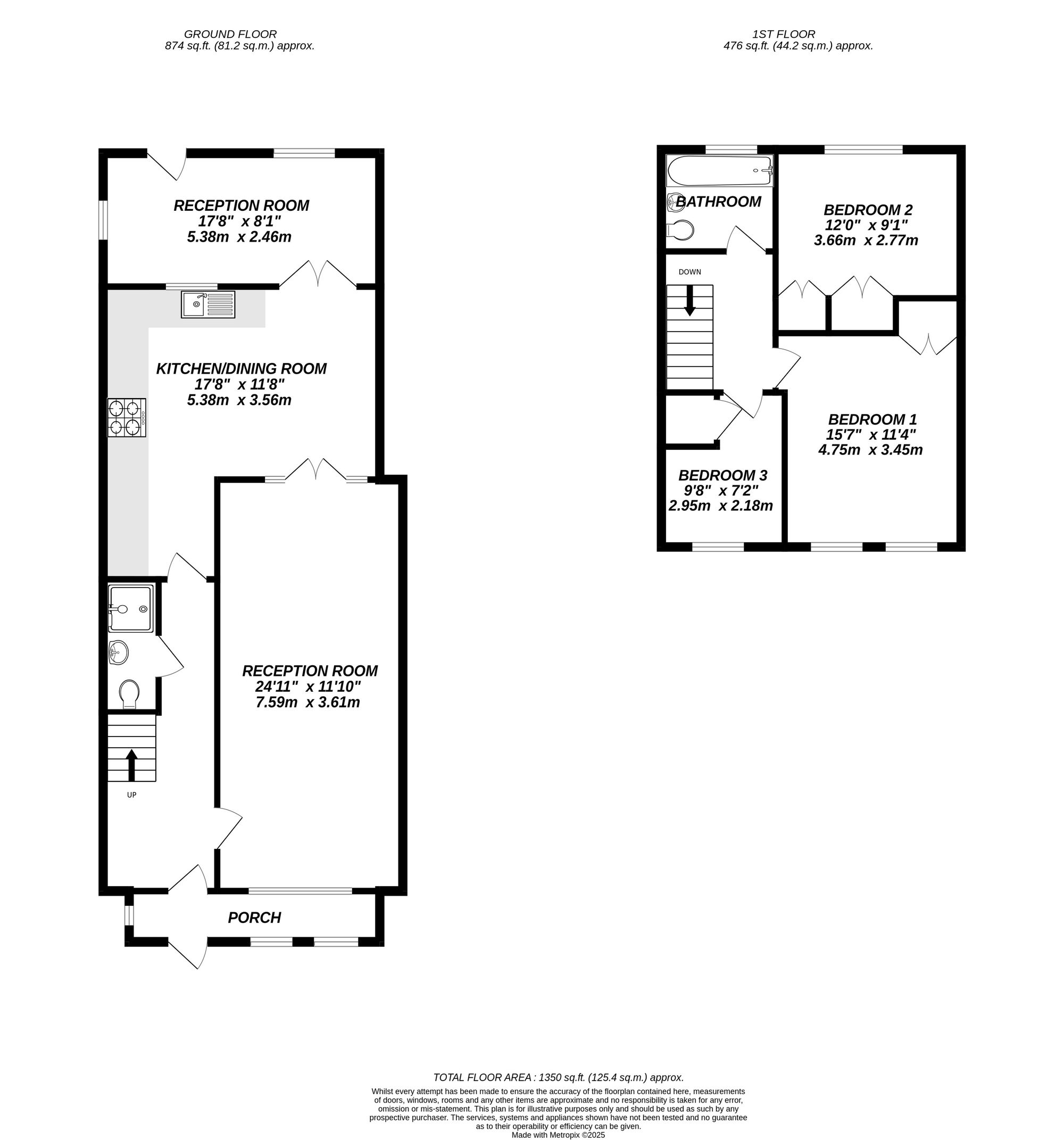 Floorplan for Uxbridge, 