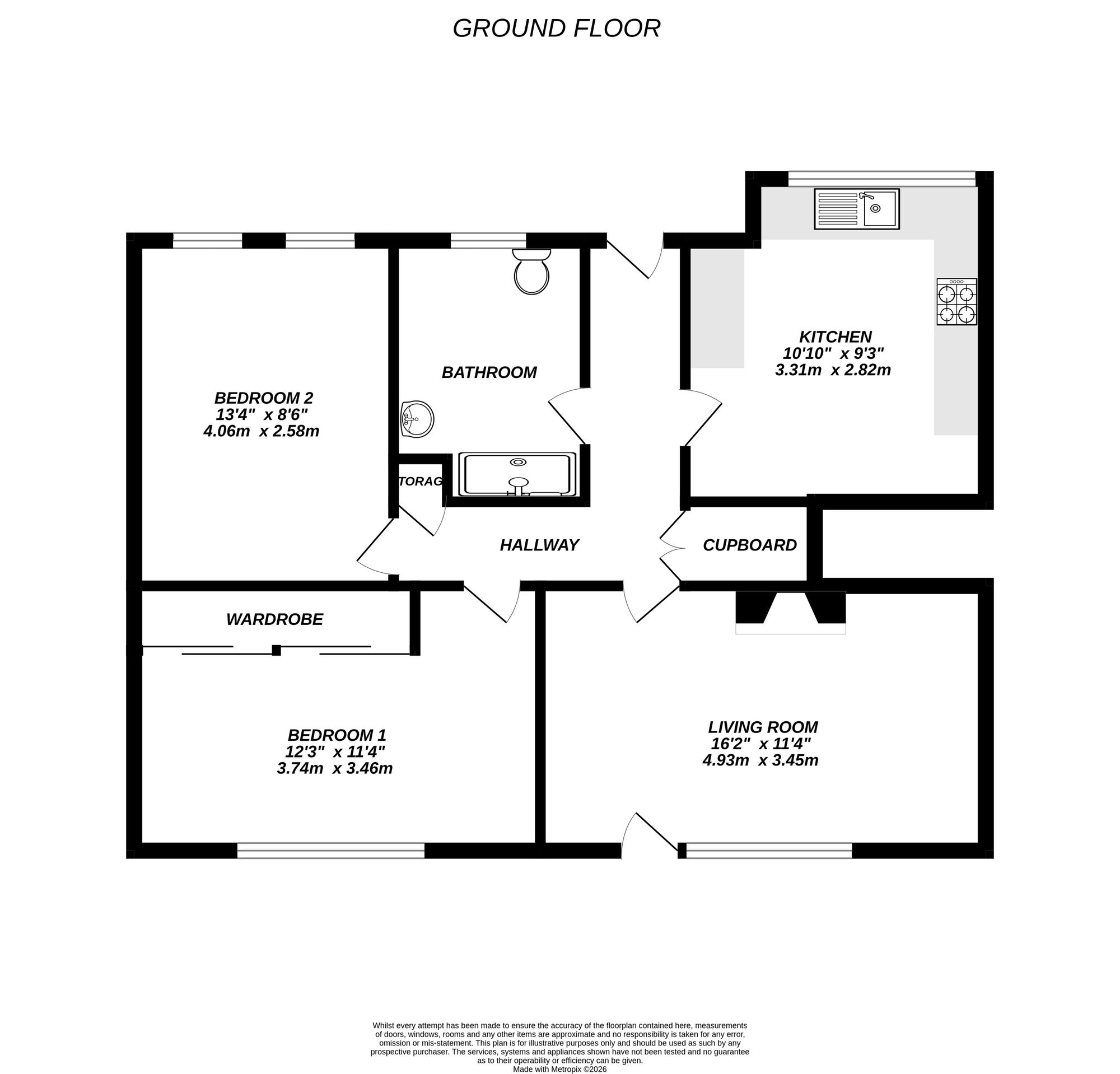 Floorplan for Uxbridge, 