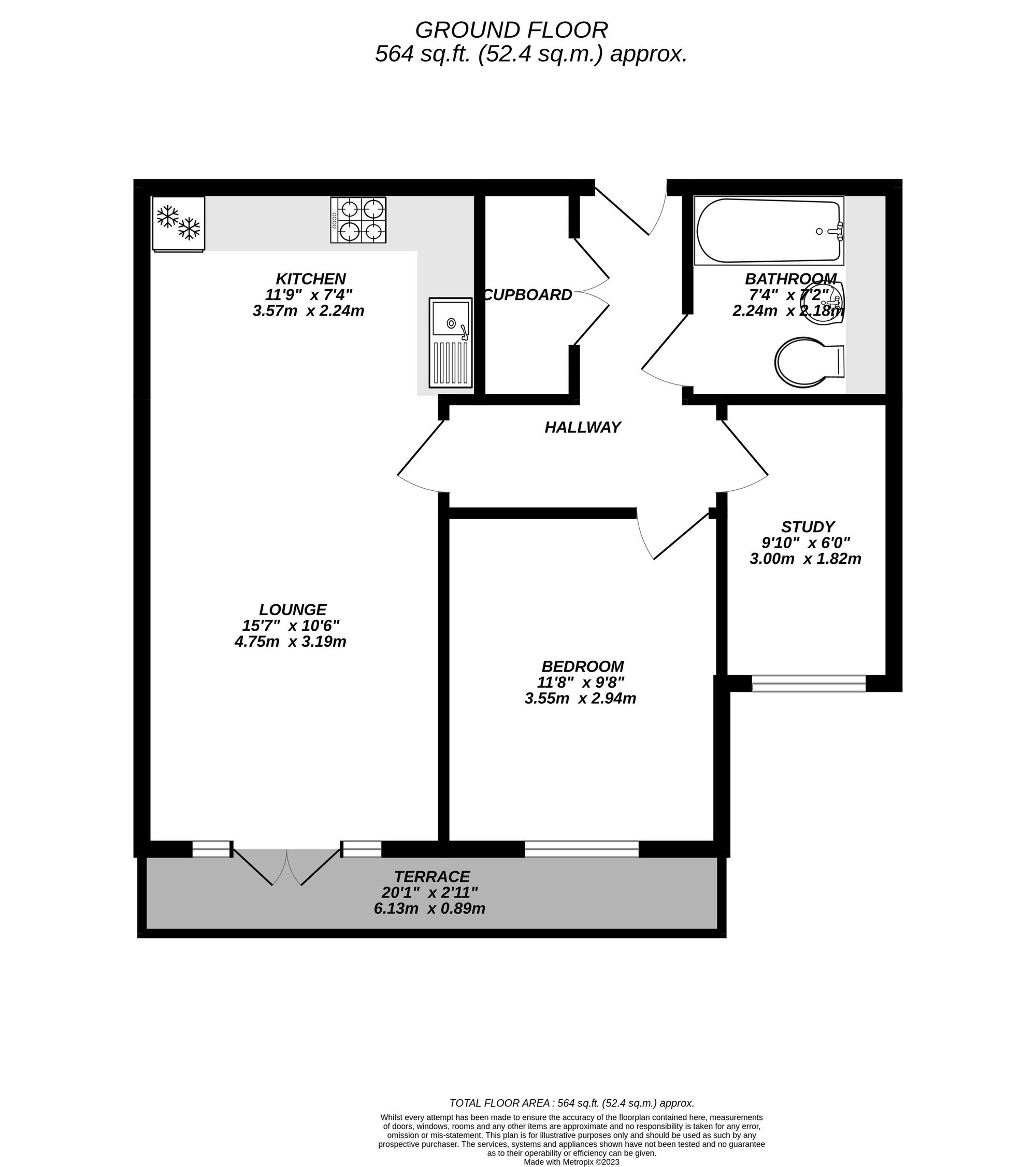 Floorplan for West Drayton, 