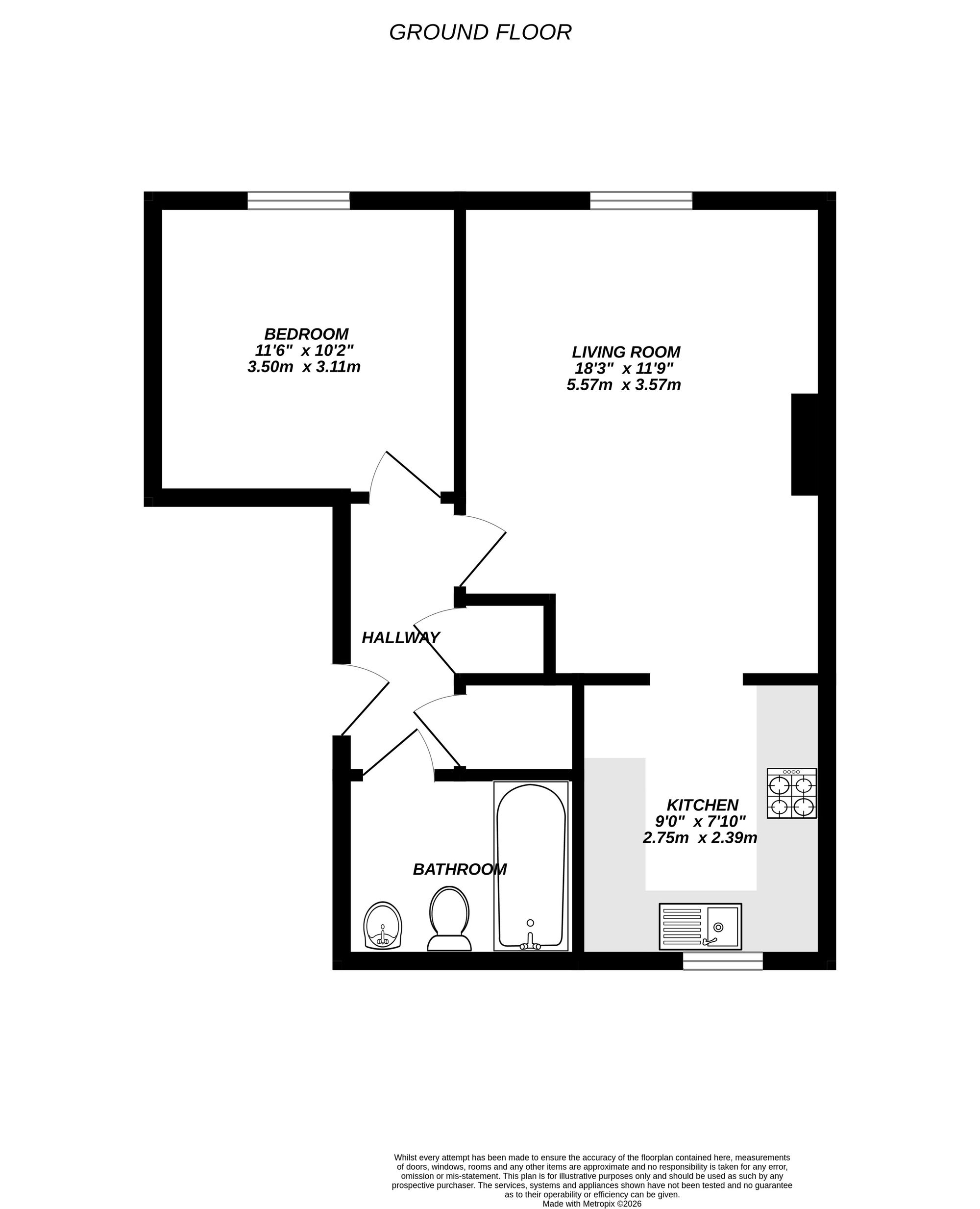 Floorplan for Uxbridge, 