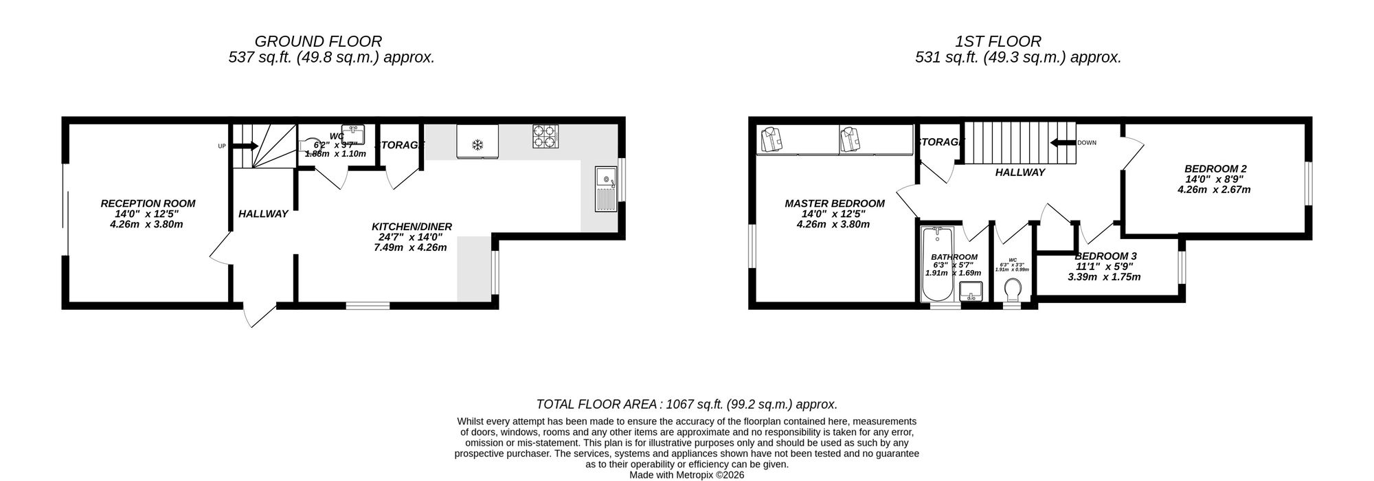 Floorplan for Uxbridge, 