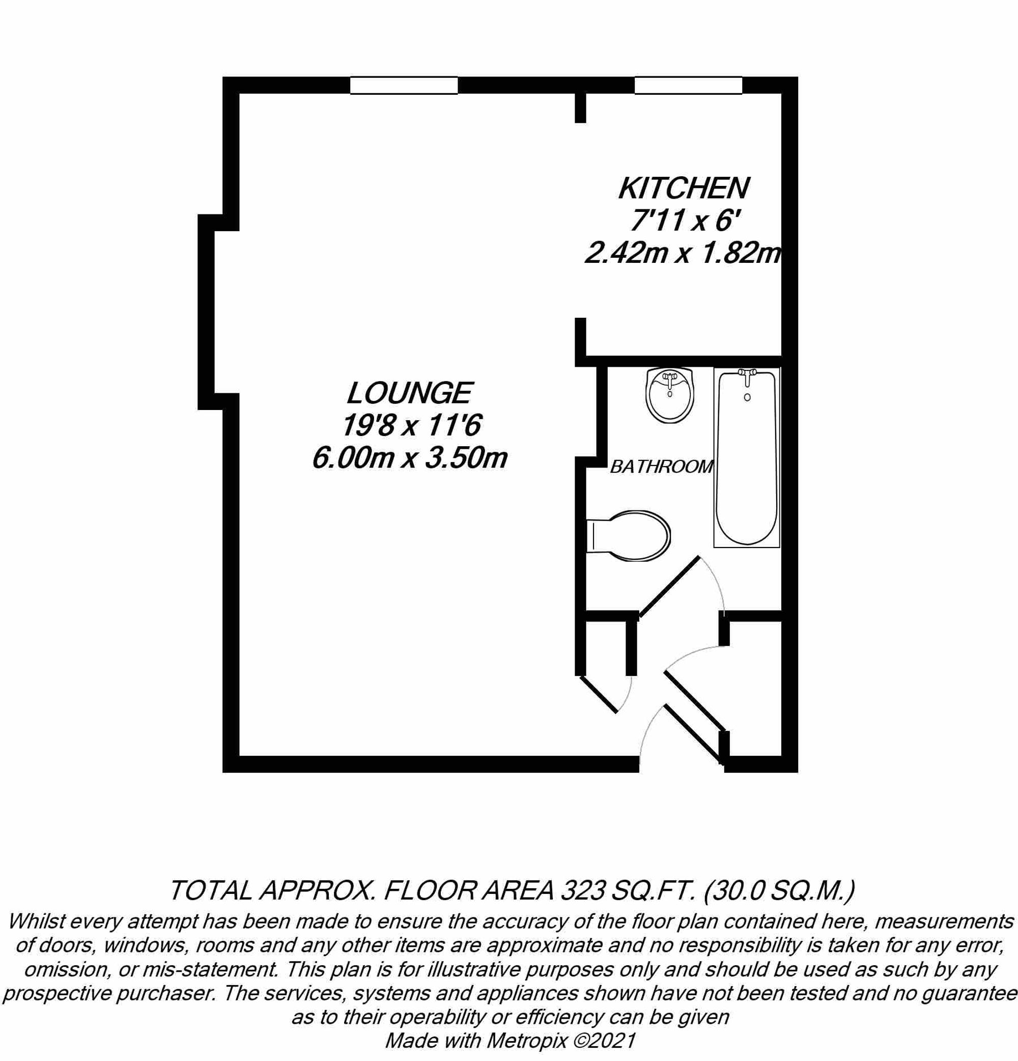Floorplan for Uxbridge, 