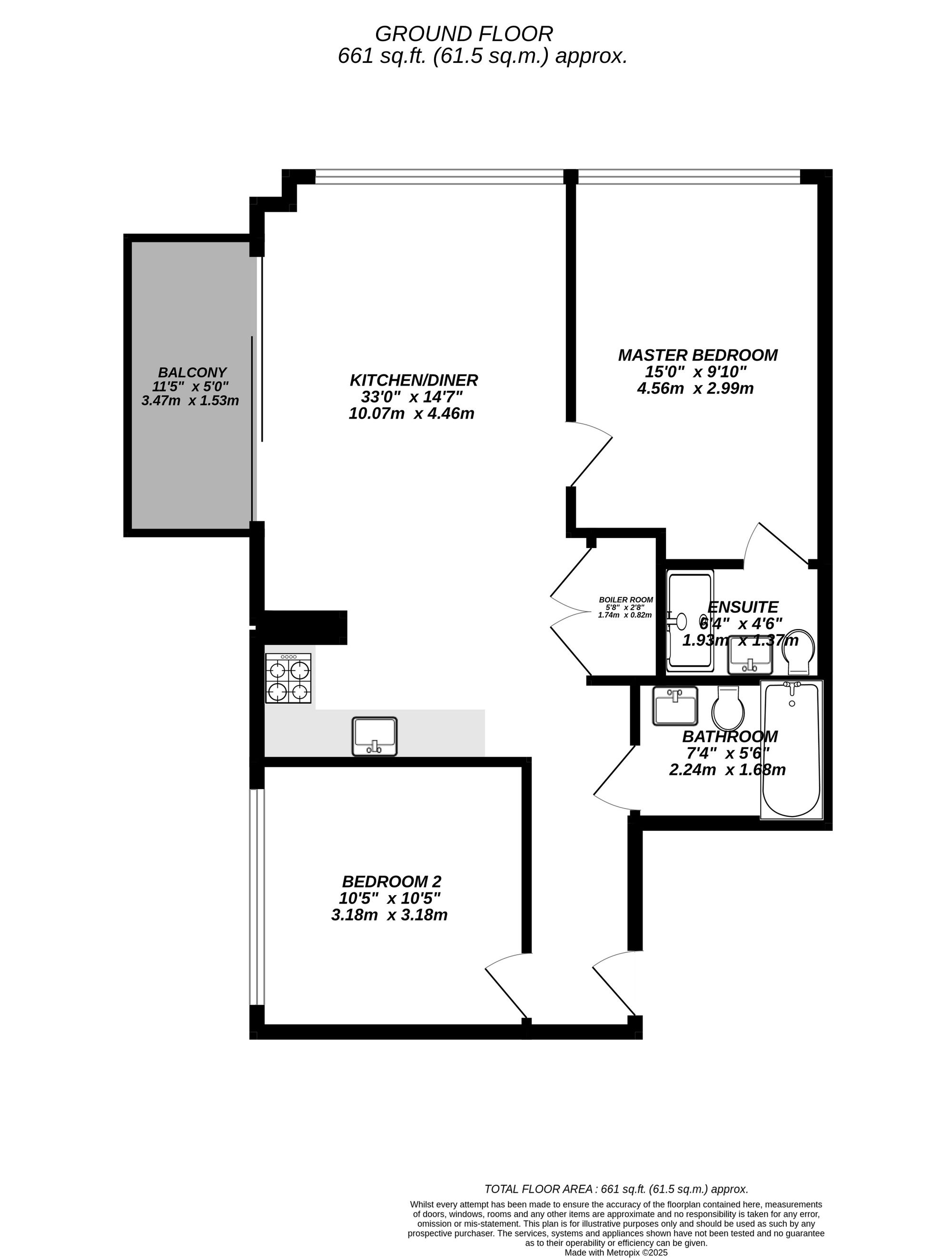 Floorplan for Uxbridge, 