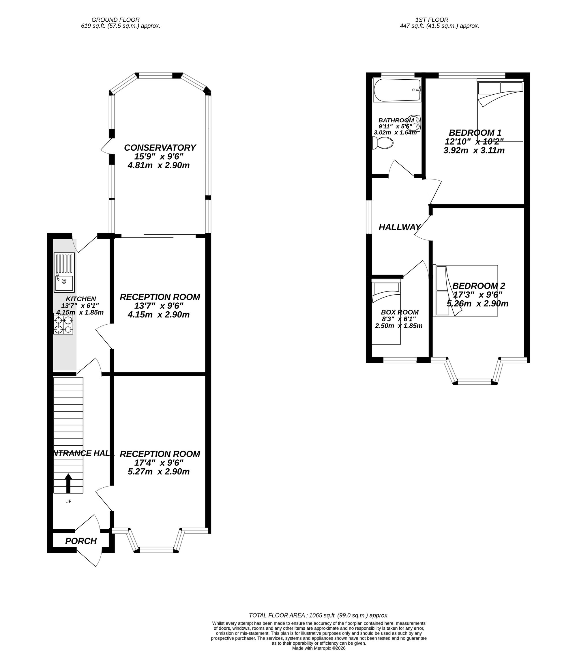 Floorplan for Uxbridge, 