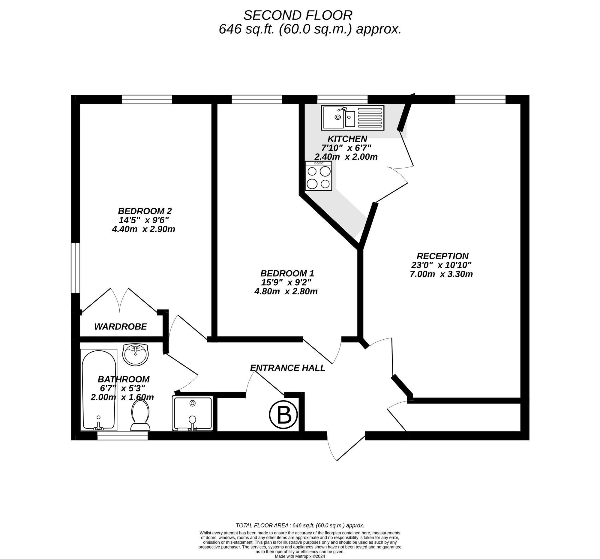 Floorplan for Uxbridge, 