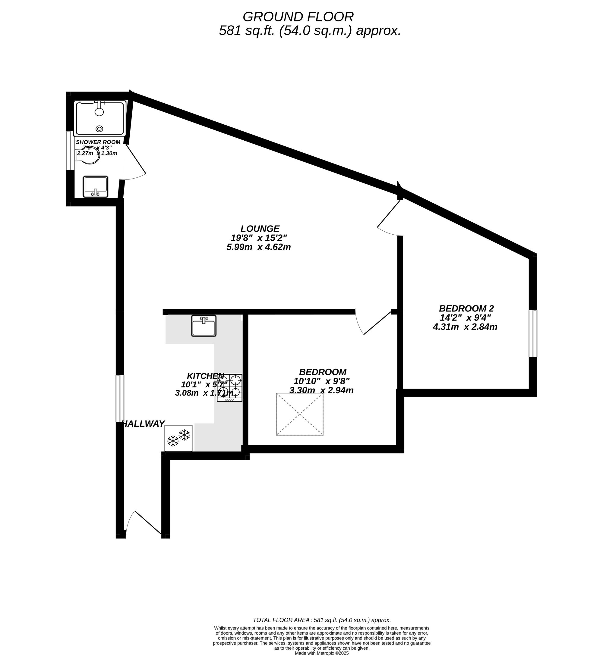 Floorplan for Uxbridge, 