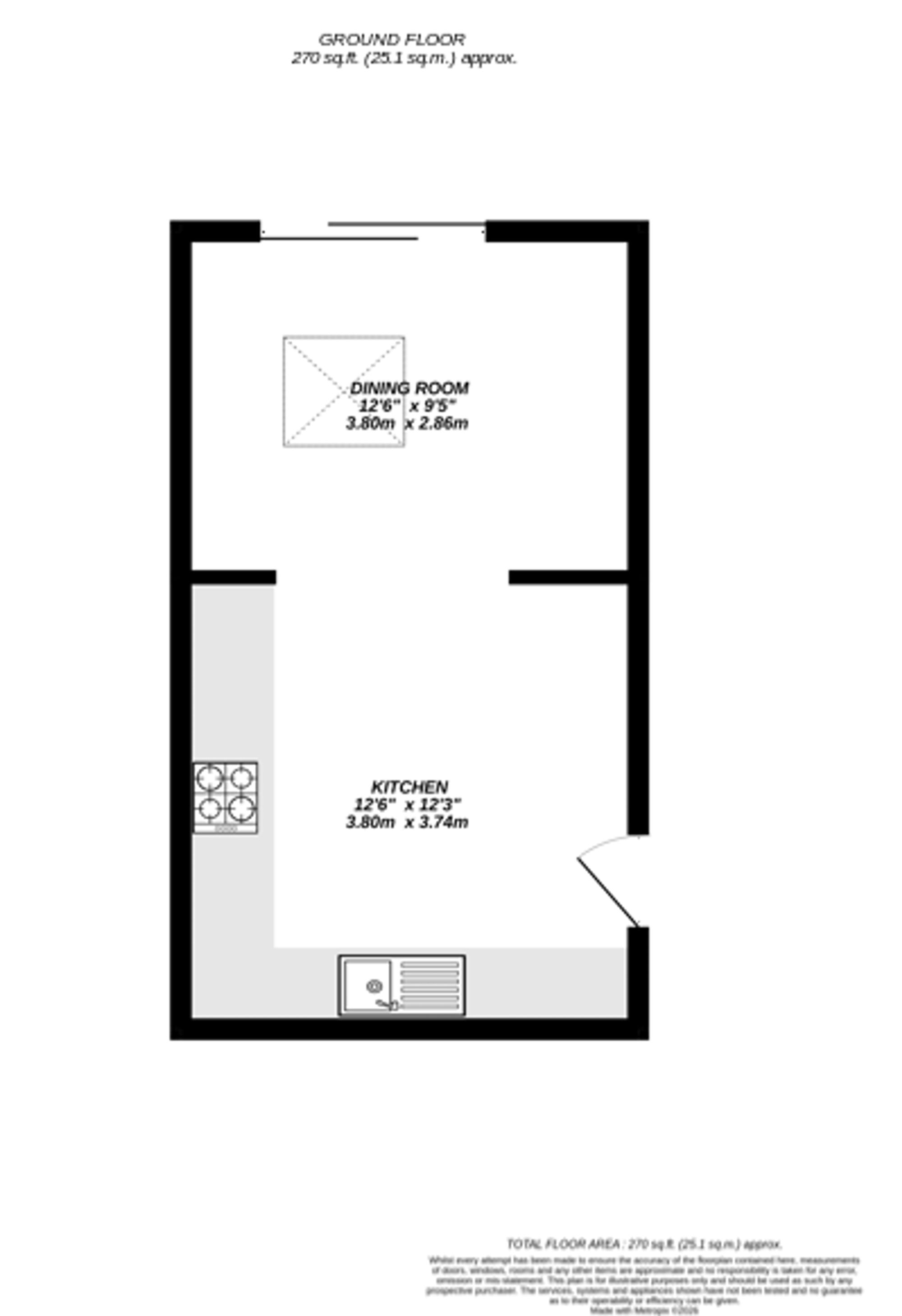 Floorplan for Uxbridge, 