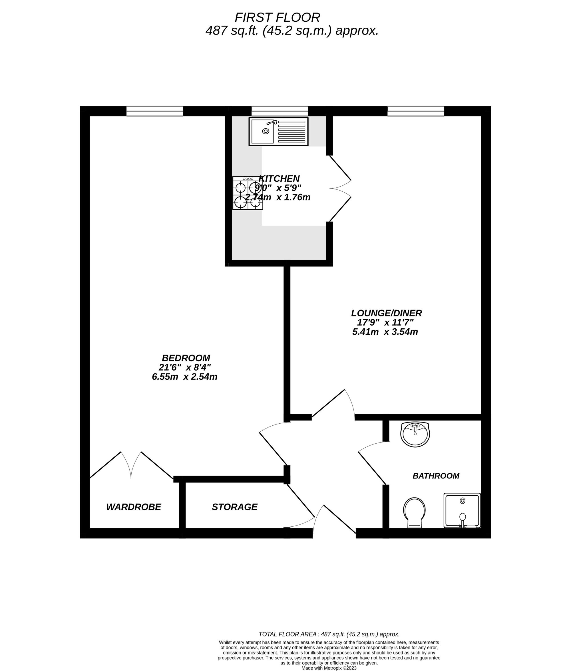 Floorplan for Uxbridge, 