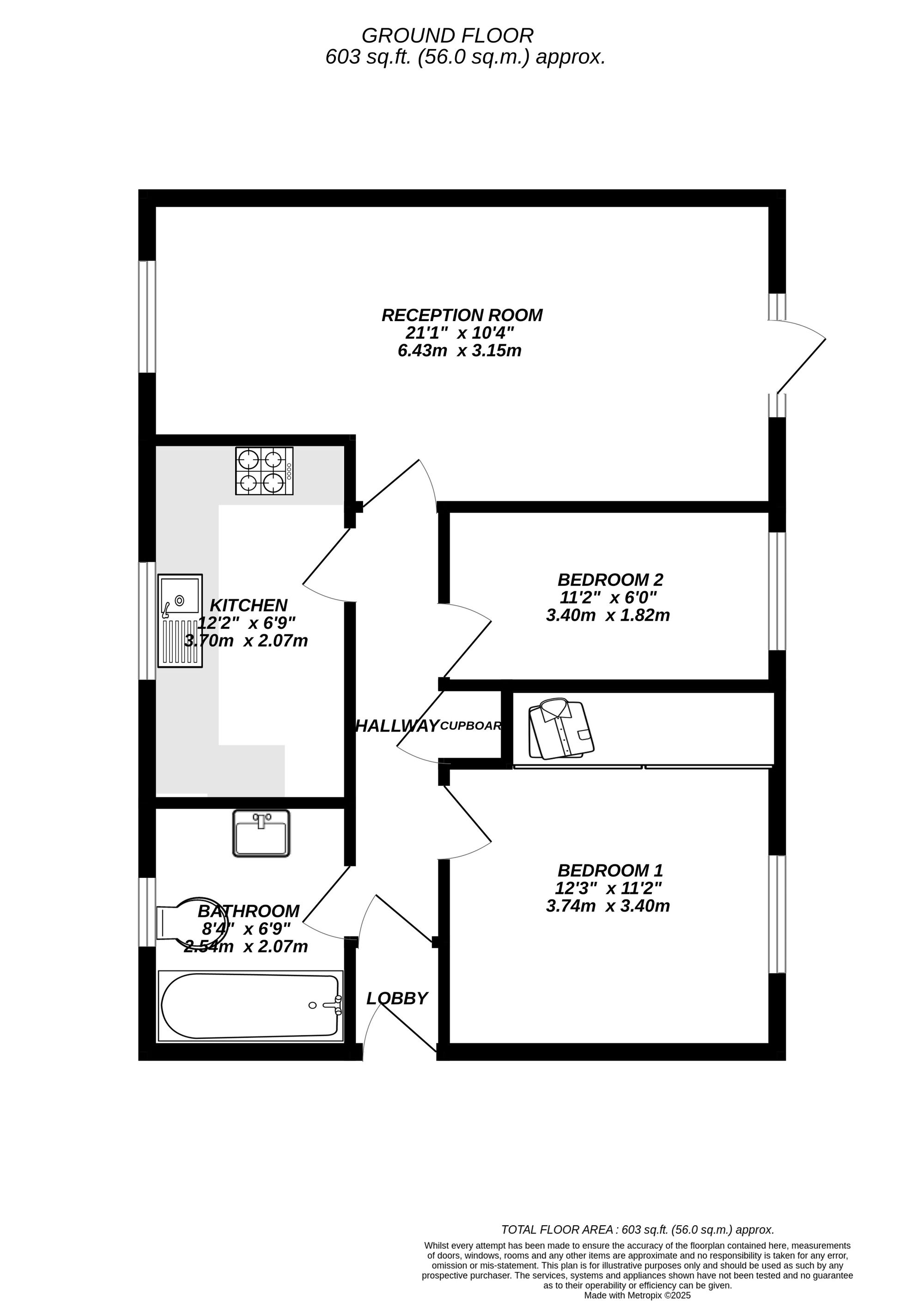Floorplan for Uxbridge, 