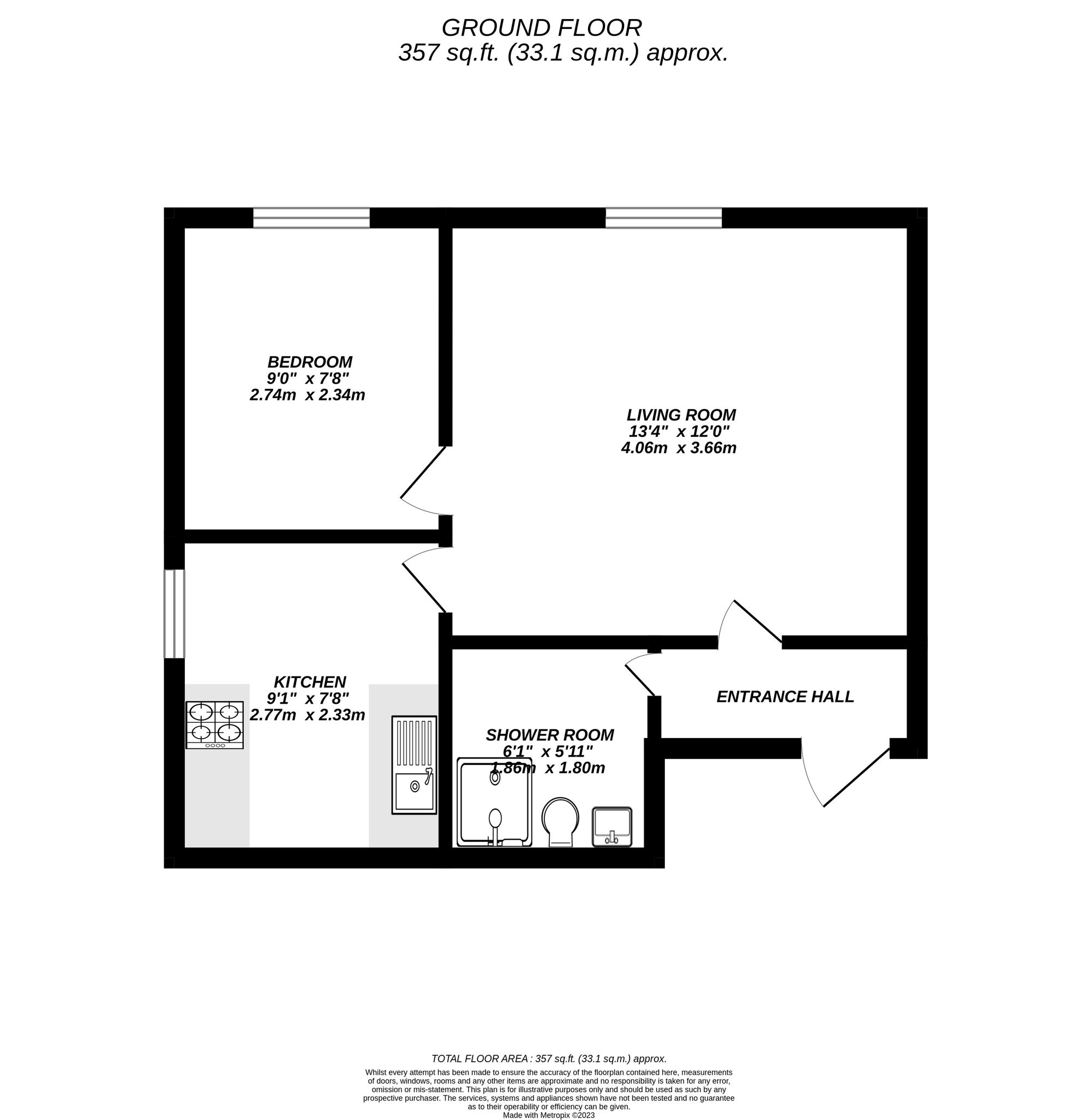 Floorplan for Uxbridge, 