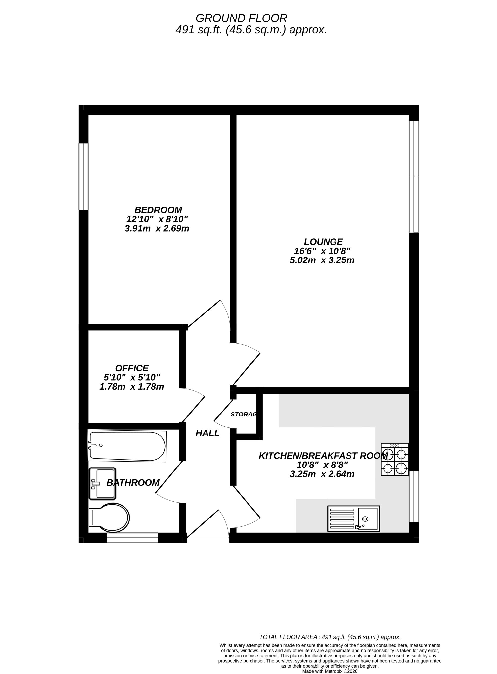 Floorplan for Uxbridge, 