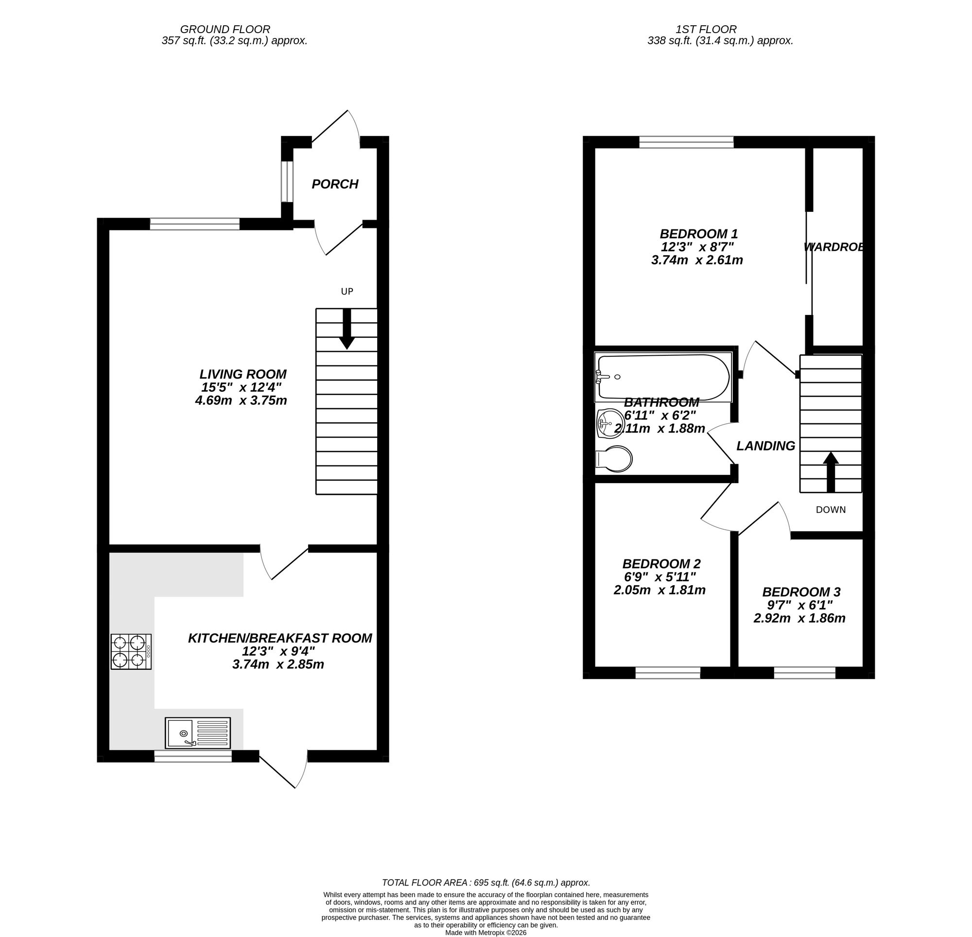 Floorplan for West Drayton, 