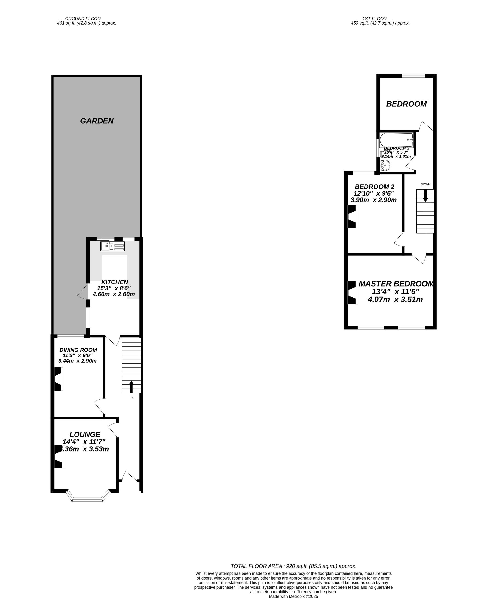 Floorplan for Uxbridge, 