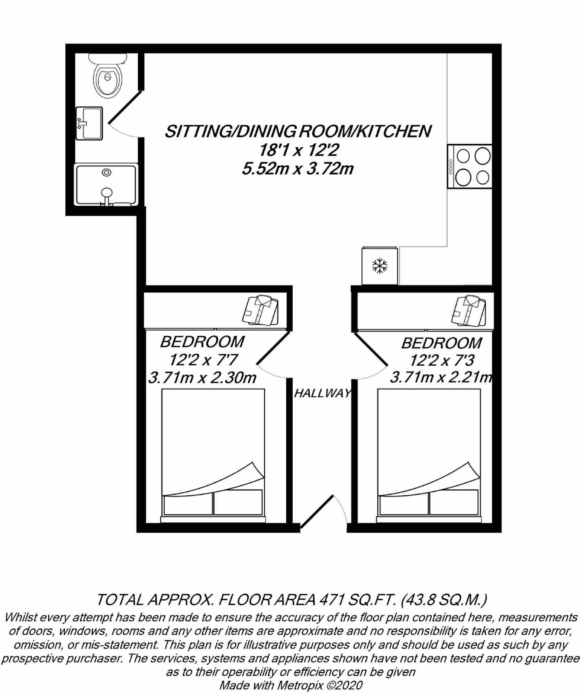Floorplan for Uxbridge, 