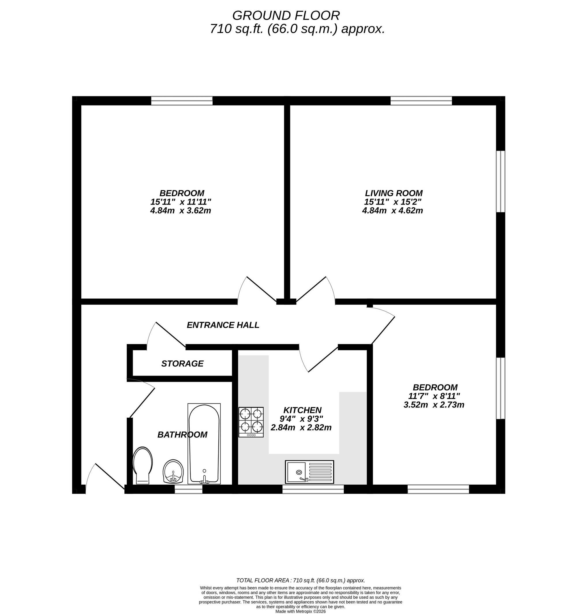 Floorplan for Uxbridge, 
