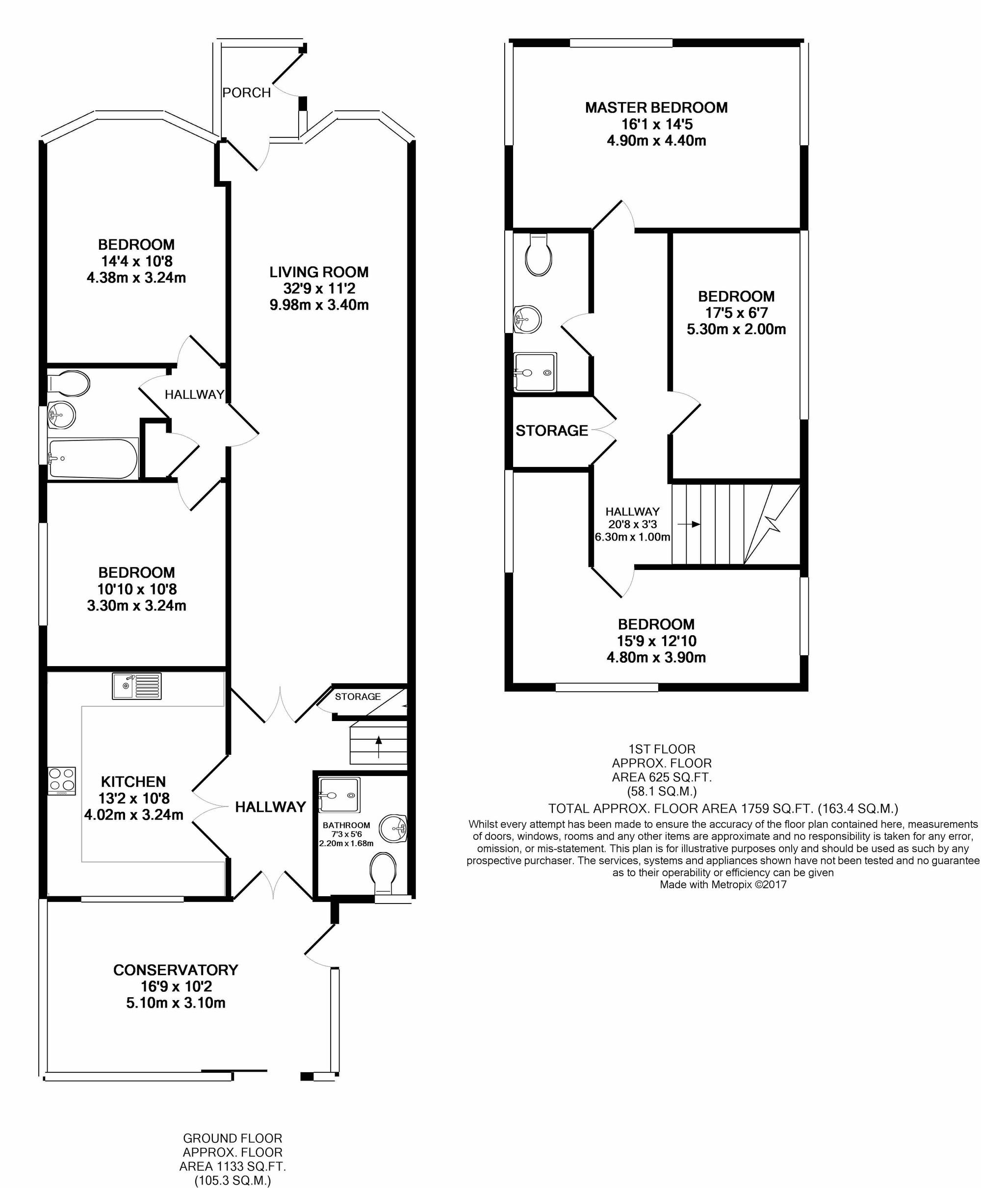 Floorplan for Uxbridge, 