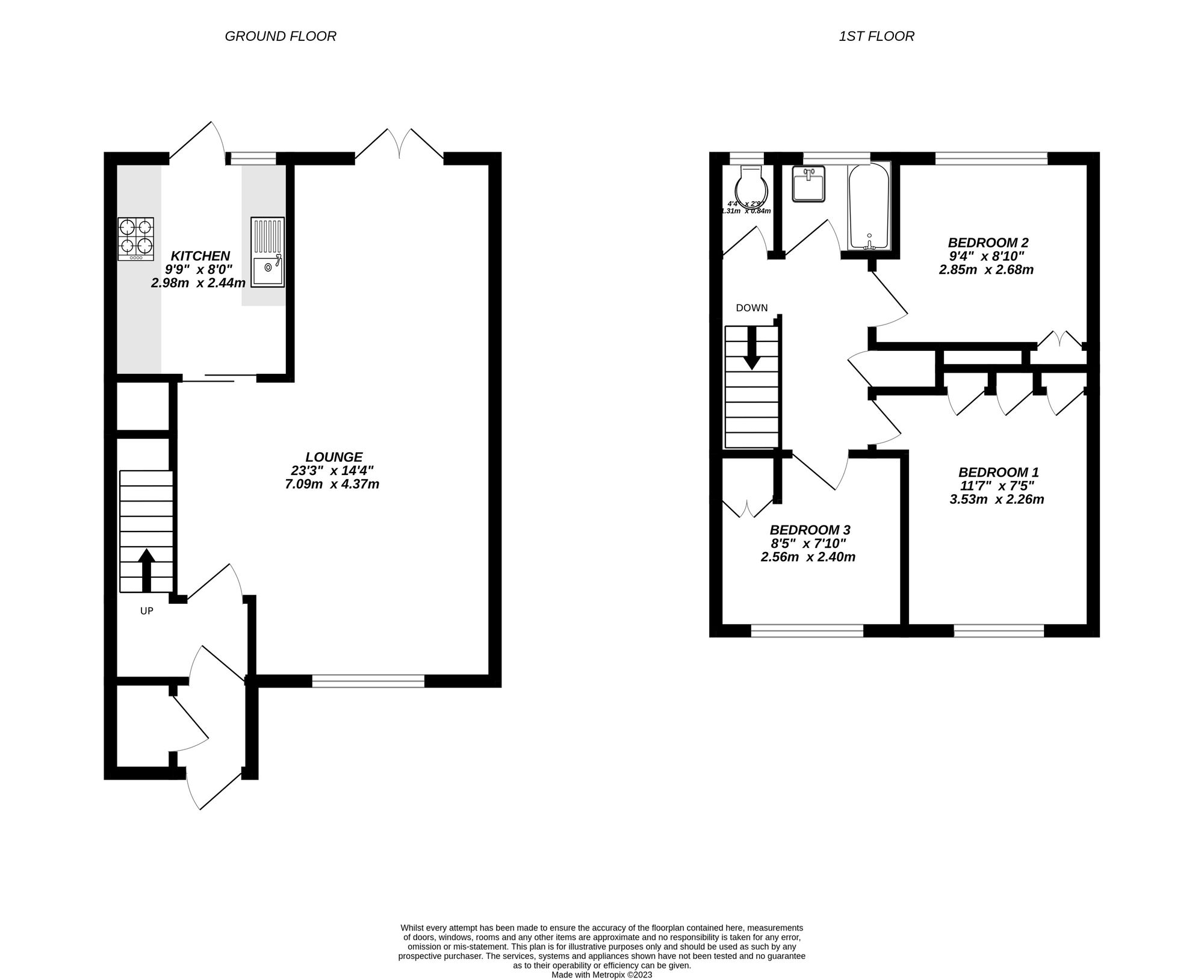 Floorplan for Uxbridge, 