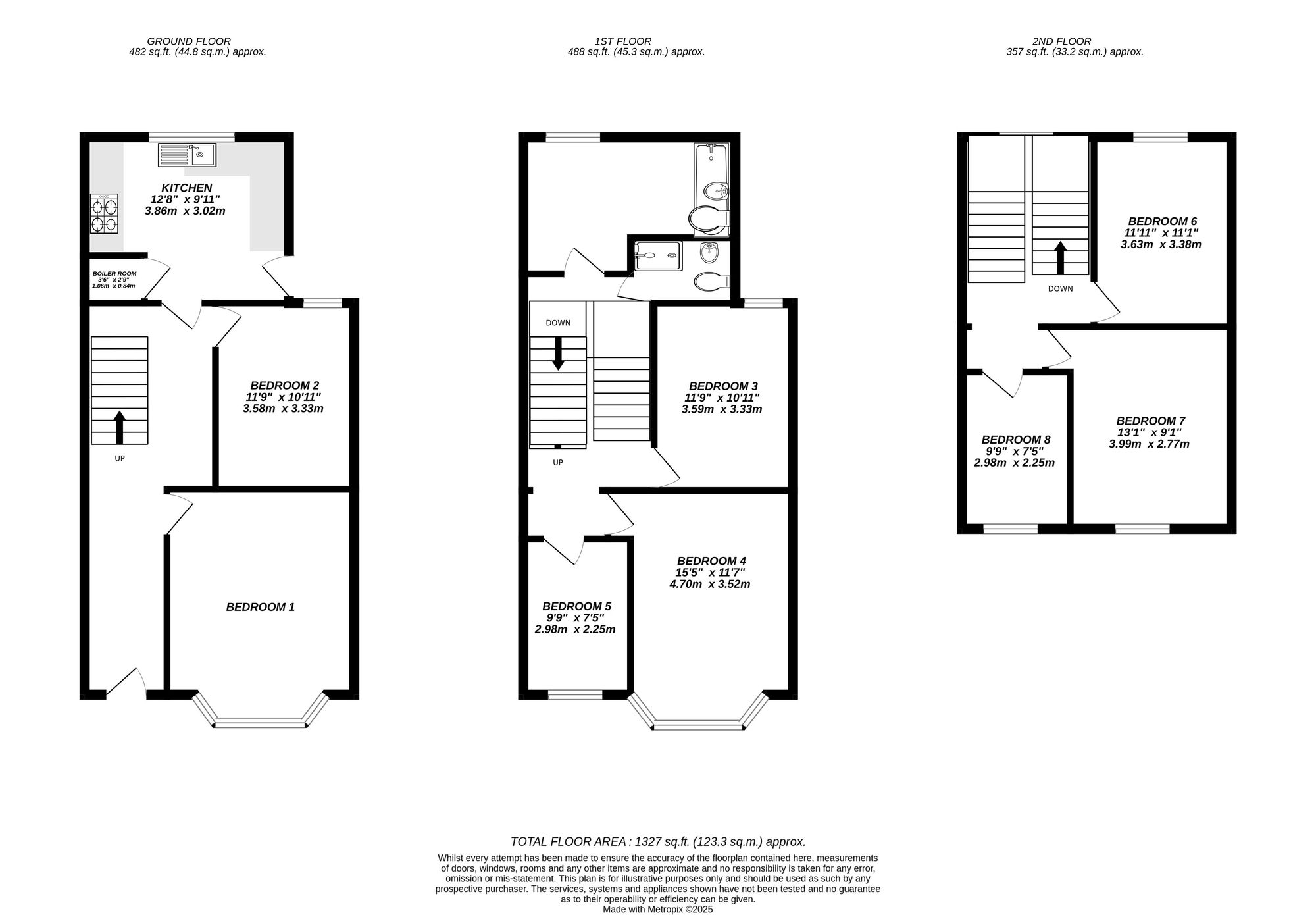 Floorplan for Uxbridge, 